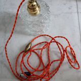 Moulded glass globe walk-in lamp