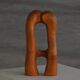 Decorative wooden sculpture "Love" by Ole Wettergren, Denmark, 2000s