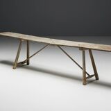 Console à tréteaux Wabi Sabi, France, XIXe siècle