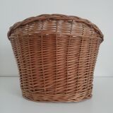 Vintage wicker basket for bicycle
