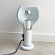 Vintage white metal O'luce table lamp Flash by Joe Colombo - Italian Design