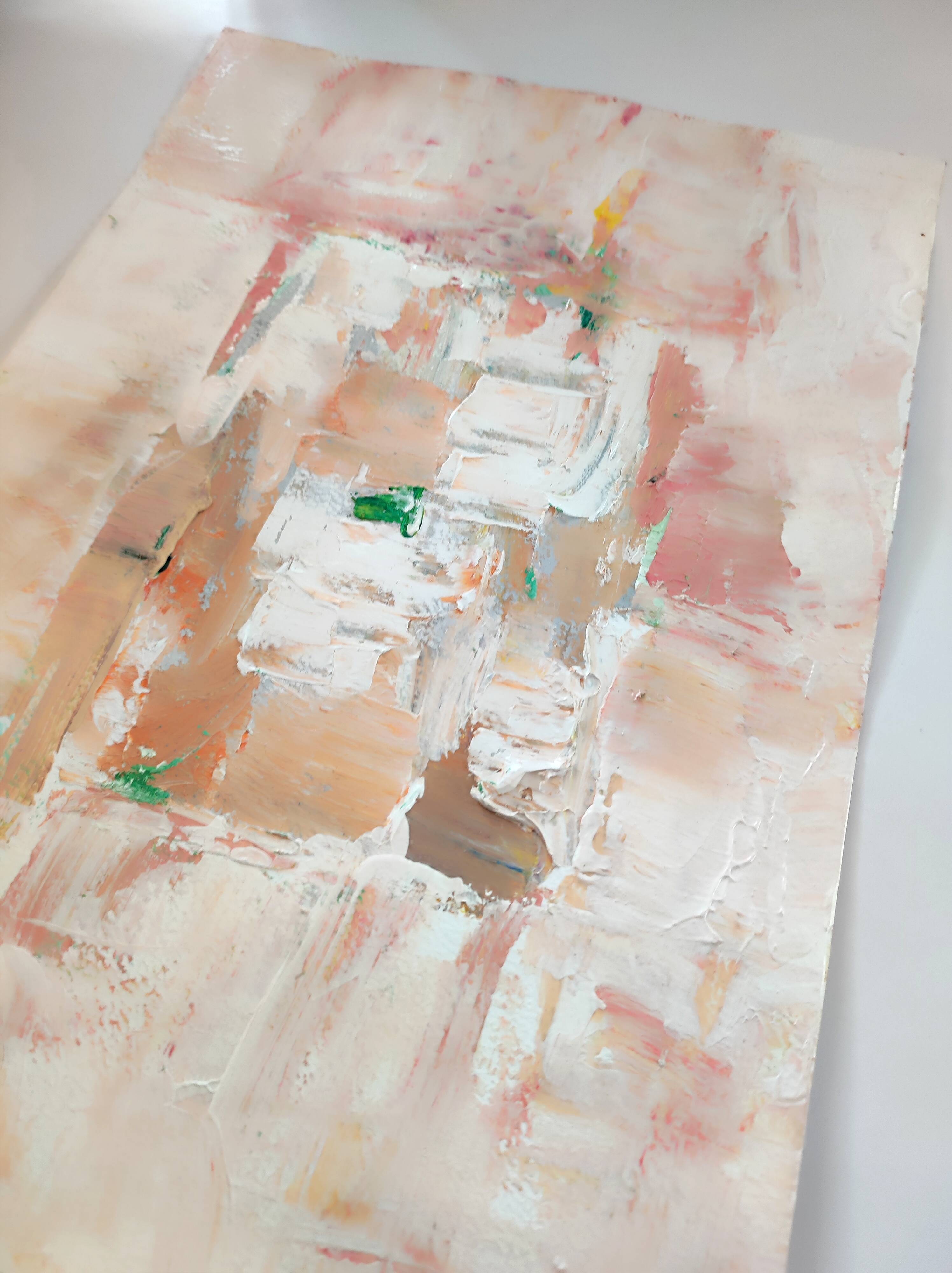 Abstract landscape painting