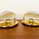 Set of 2 1970s Bicolor Space Age Wall Lamps by Sölken