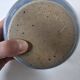 Glazed ceramic ball vase soliflore signed with monogram BL.