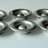 Stainless steel egg cups - set of 6 - Vintage