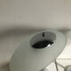 Gray lamp with oval frosted glass lampshade