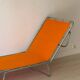 Orange and metal deckchair 1970