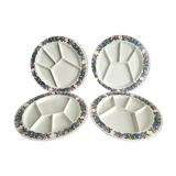 Vintage Villeroy and Boch fondue plates