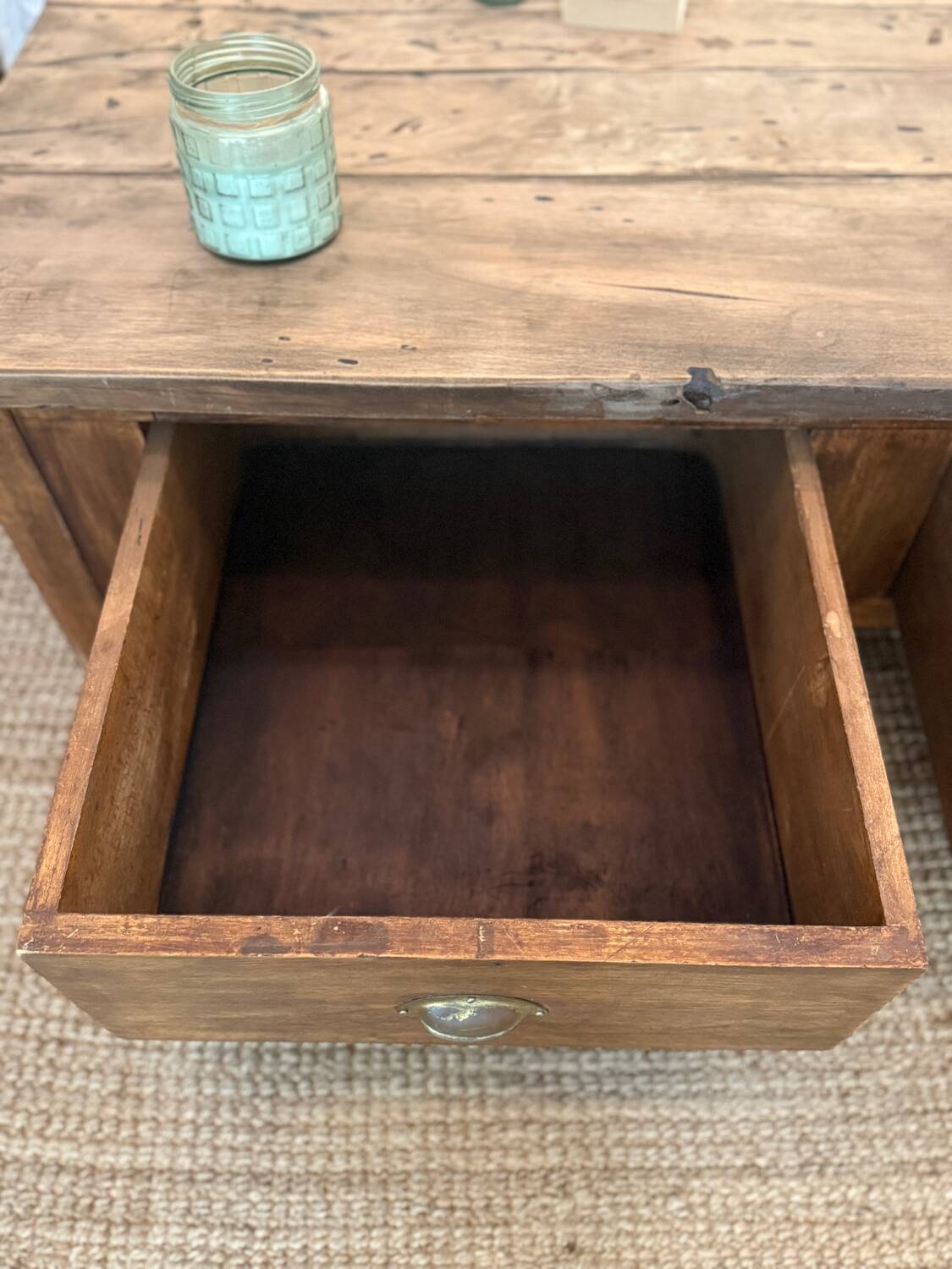 Solid wood coffee table