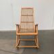 Mid-century German rattan rocking chair from Deutschen Werkstätten Hellerau, 1960s.