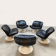 Set of vintage swivel lounge chairs 504 Artifort by Geoffrey Harcourt