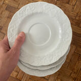 Soucoupe lierre sauvage porcelaine france