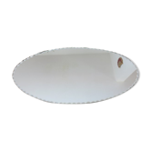 Beveled oval mirror 50s 60s 40x20cm