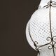 Amazing Large Venetian Lantern in Murano Reticello Glass, 1940s