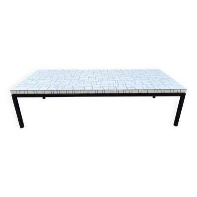 Table basse mosaïque années 1960