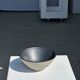 Duo of gray Indonesian ceramic bowls or salad bowls