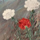 Vintage carnation painting