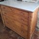 1920 faux bamboo chest of drawers