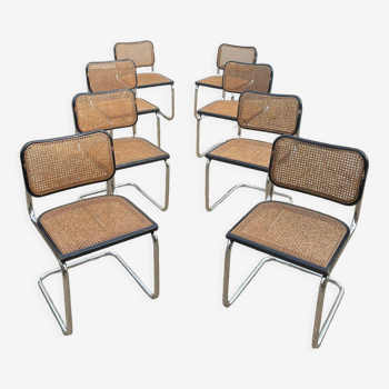 8 chaises B32 de Marcel Breuer