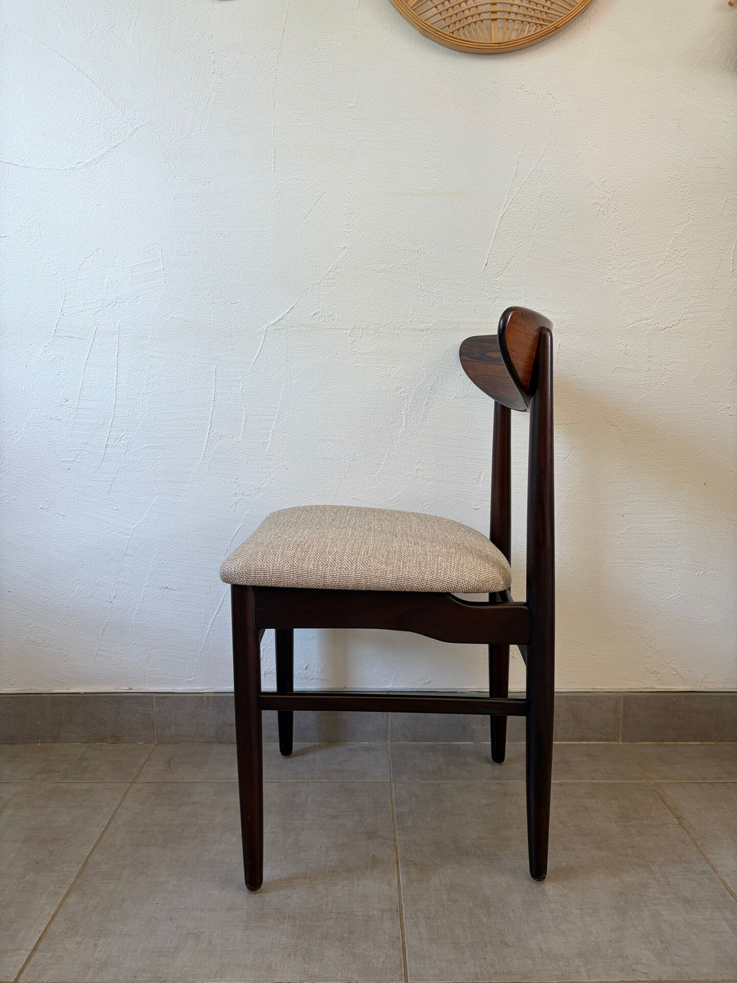 6 vintage Scandinavian teak chairs by Dyrlund