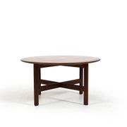 Table de canapé ronde en teck par ASKO