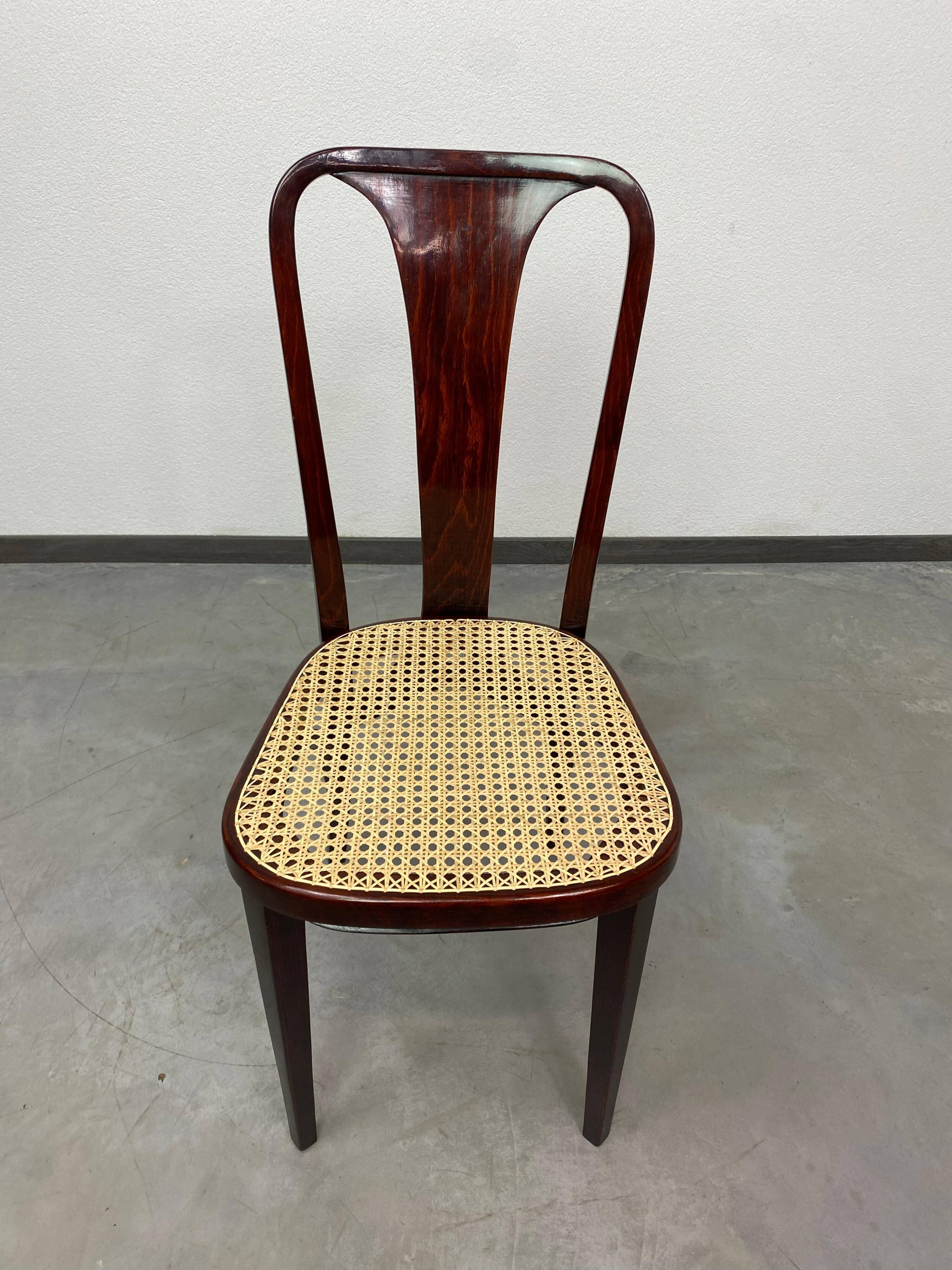 Dining chair Secession attributed to Otto Prutscher for Thonet.