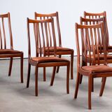 Series of 6 scandinavian chairs