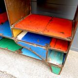 Brutalist shelve of recycled metal, 2000s