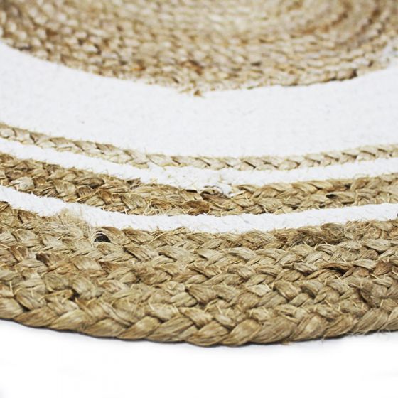 Round jute rug 70 cm