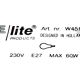 E lite - Memphis style - wall lamp - metal - glass - 80's