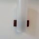 Pair of vintage wall lights, opaline perspex and teak, Doria Leucthen, Germany 1960s