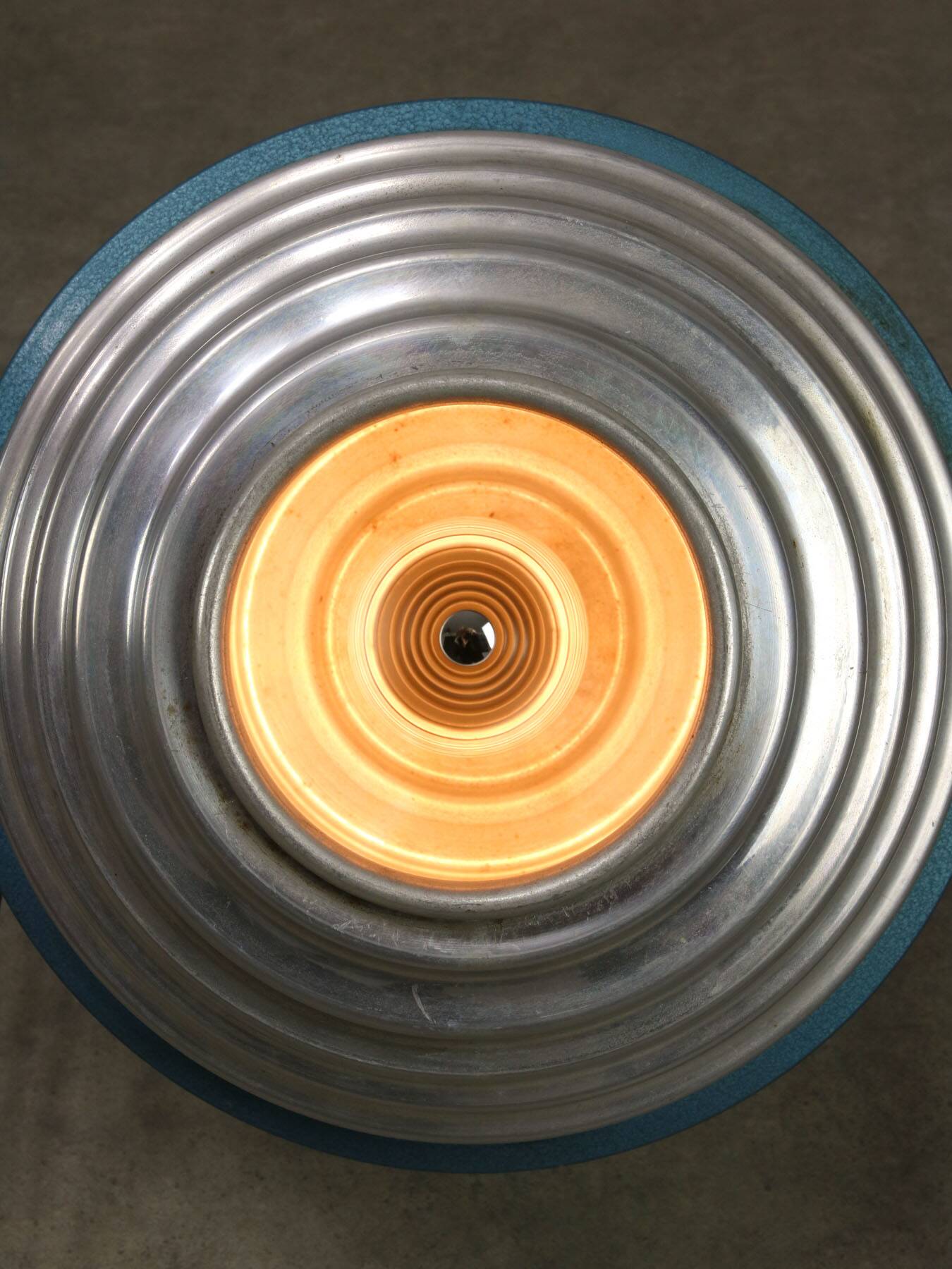 Mid-Century Italian Floor Reflector Lamp in Aluminium