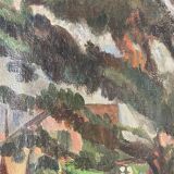 Old landscape painting 1919