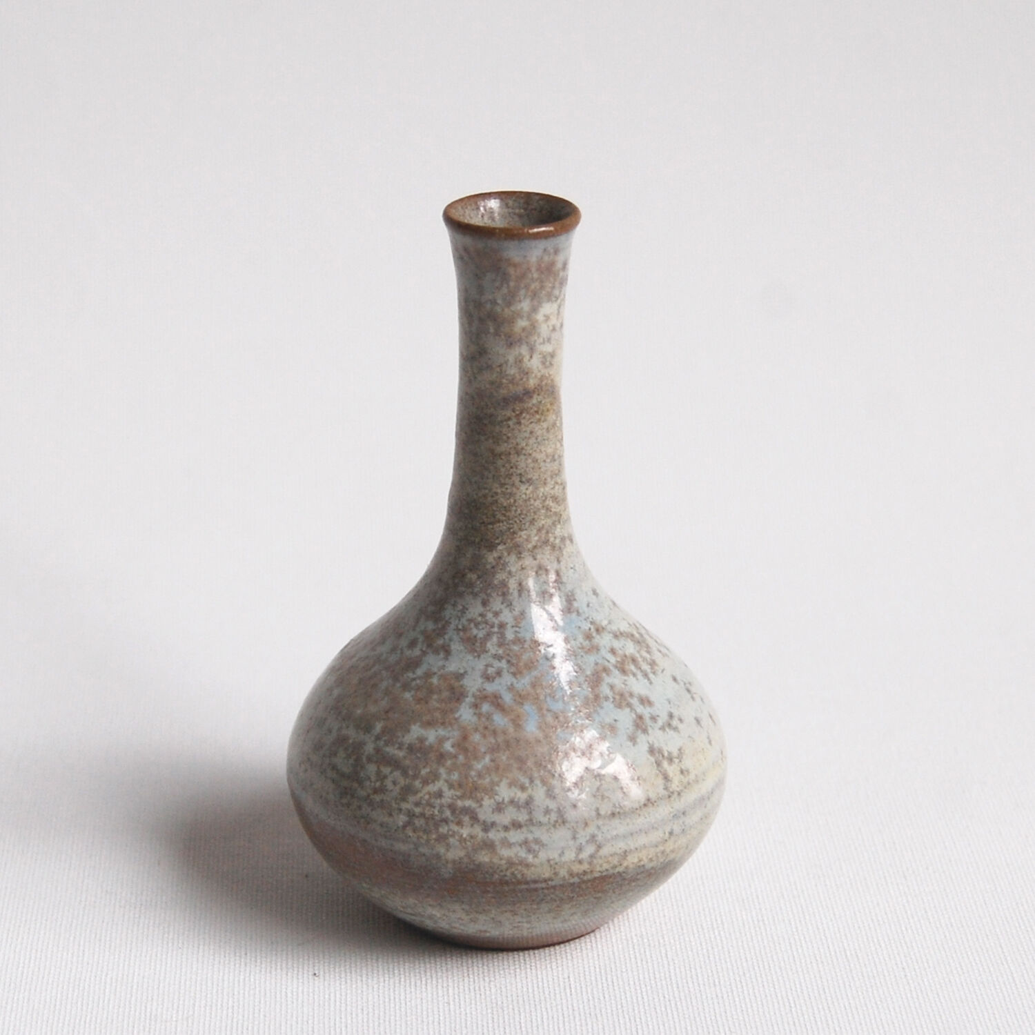 White critallized soliflore vase Antonio Lampecco