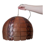 Mother-of-pearl brass pendant chandelier, bohemian country decoration, handcrafted