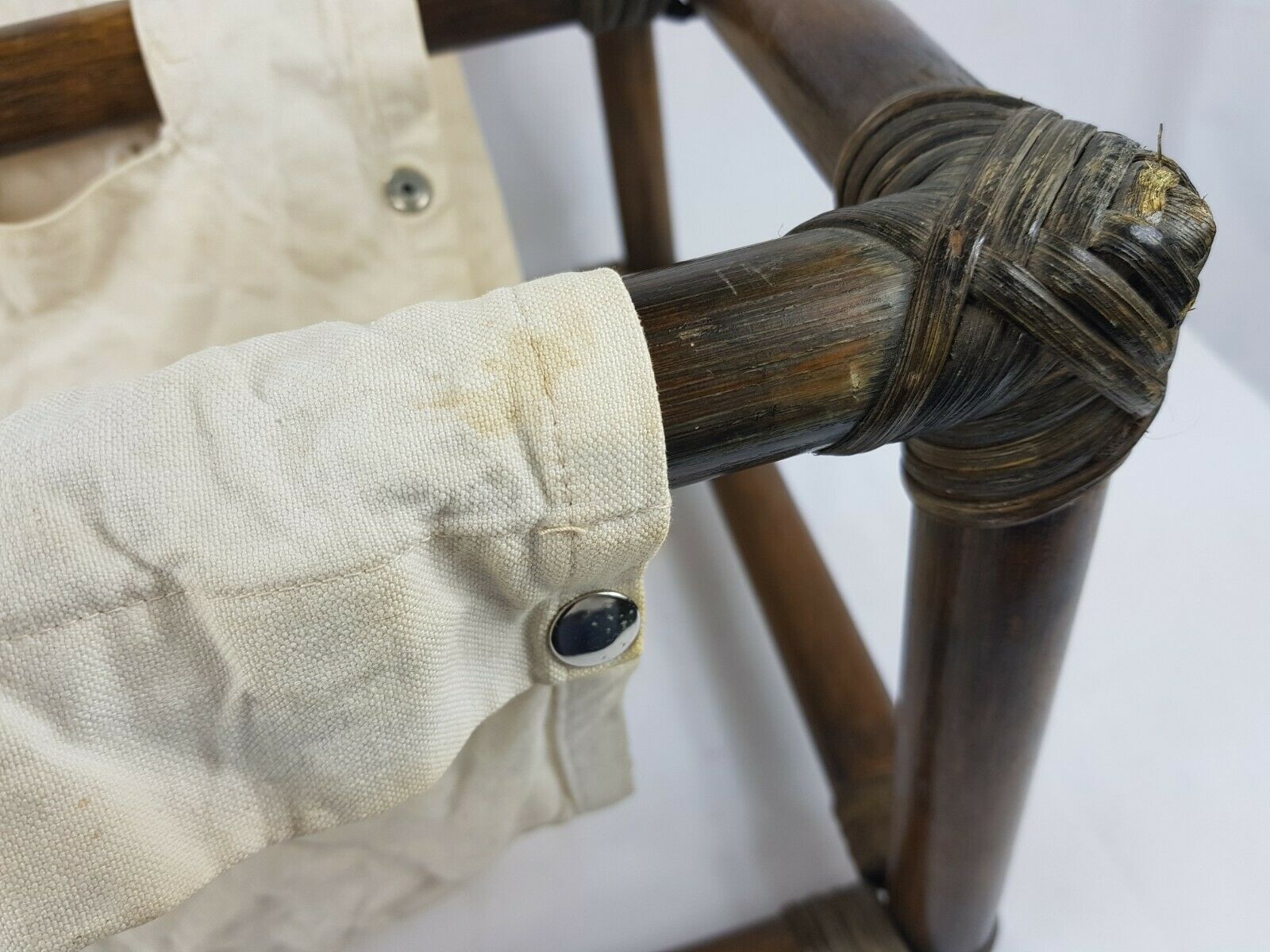 Bamboo magazines door, vintage rattan 70s