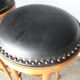 Paire 2 tabourets bistrot bar bois courbé st art deco