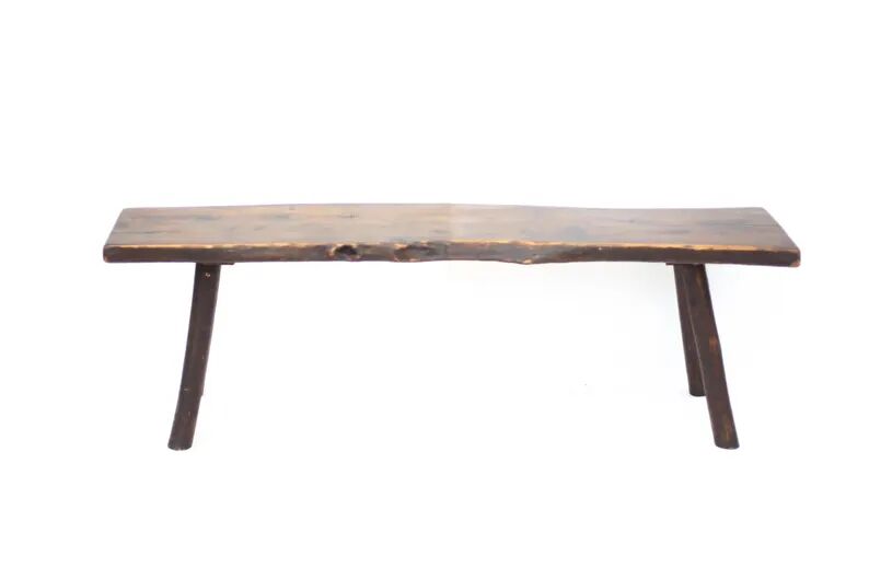 Banc bois brutaliste vintage, banc de ferme, hall d'entrée, décoration intérieur