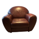 Fauteuil club en cuir steiner