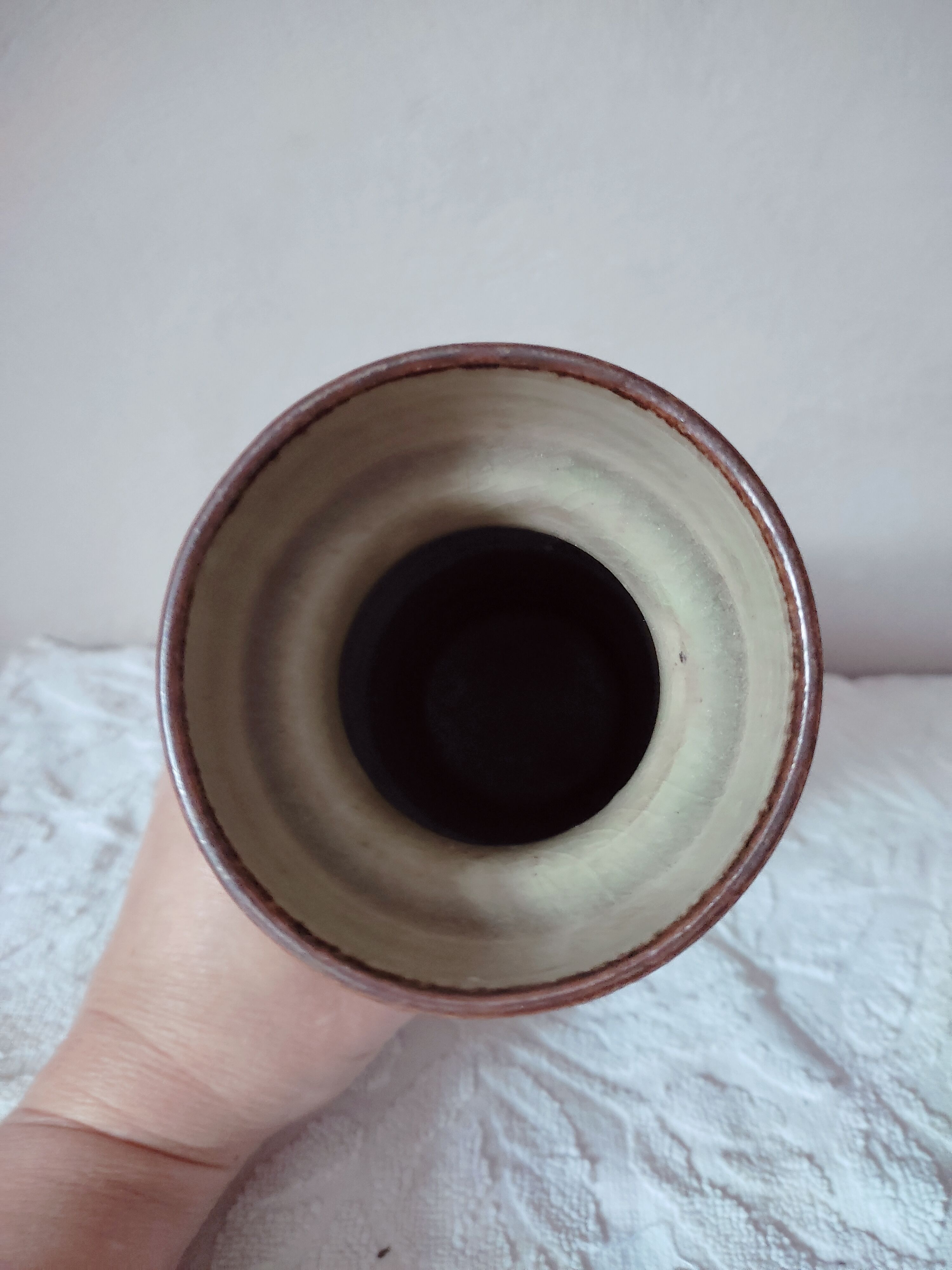 Ceramic candle holder vase