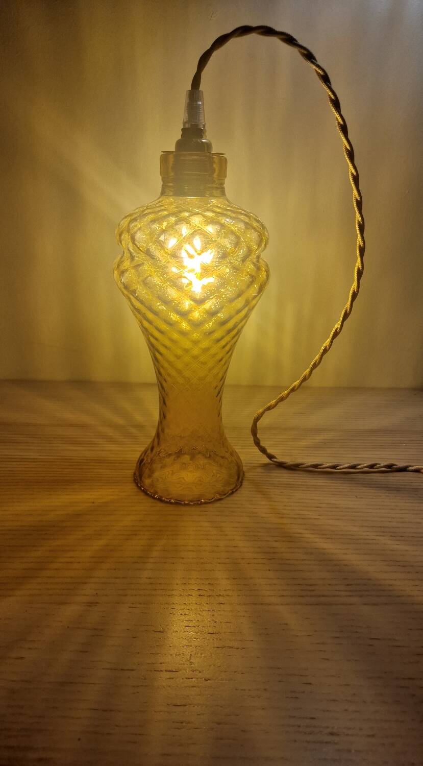Amber portable or pendant lamp
