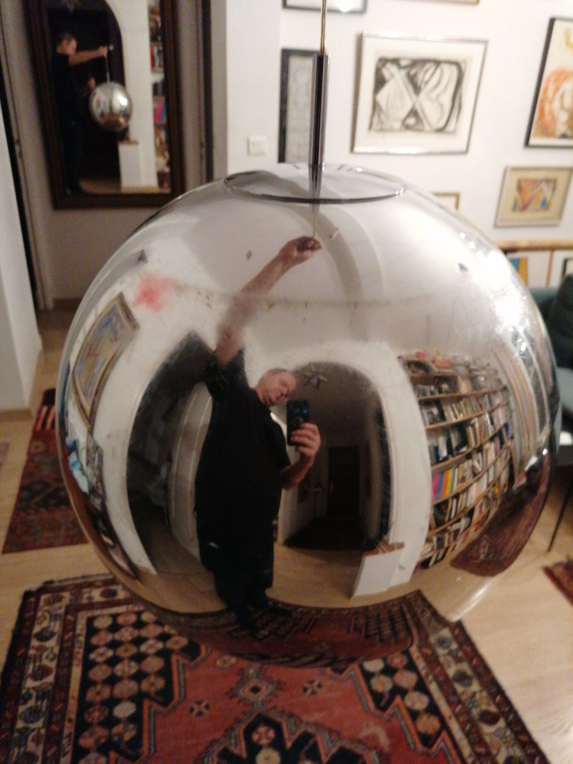 Tom Dixon Grand Model Mirror Ball hanging Lamp