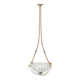 Vintage Barovier & Toso chandelier in transparent glass and brass, elegant 1940s design