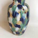 Glazed terracotta floor vase
