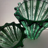 Ensemble de deux vases Pierre D’Avesn & Saint Graal Cristal c.1930 Art Déco