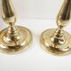 Pair Golden Brass Candlesticks