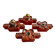 Set of 4 wall sconces in ceramic by Traudl Brunnquell, model 4320, West Germany, 1970s, Fat Lava.