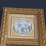 Small antique mirror "mini trumeau"