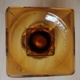Pair of amber art deco vases