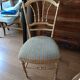 Pair of gilded Napoleon III chairs stamped Au Bon Marché Paris